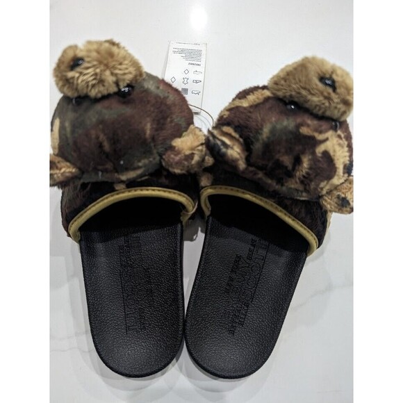 Adidas Jeremy Scott Adilette Teddy Bear Camo Slides H02882 Men's Size 5 NEW - Picture 4 of 8
